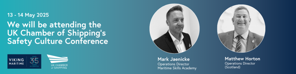 Mark and Matt will be attending the UK chamber of shipping's safety culture conference