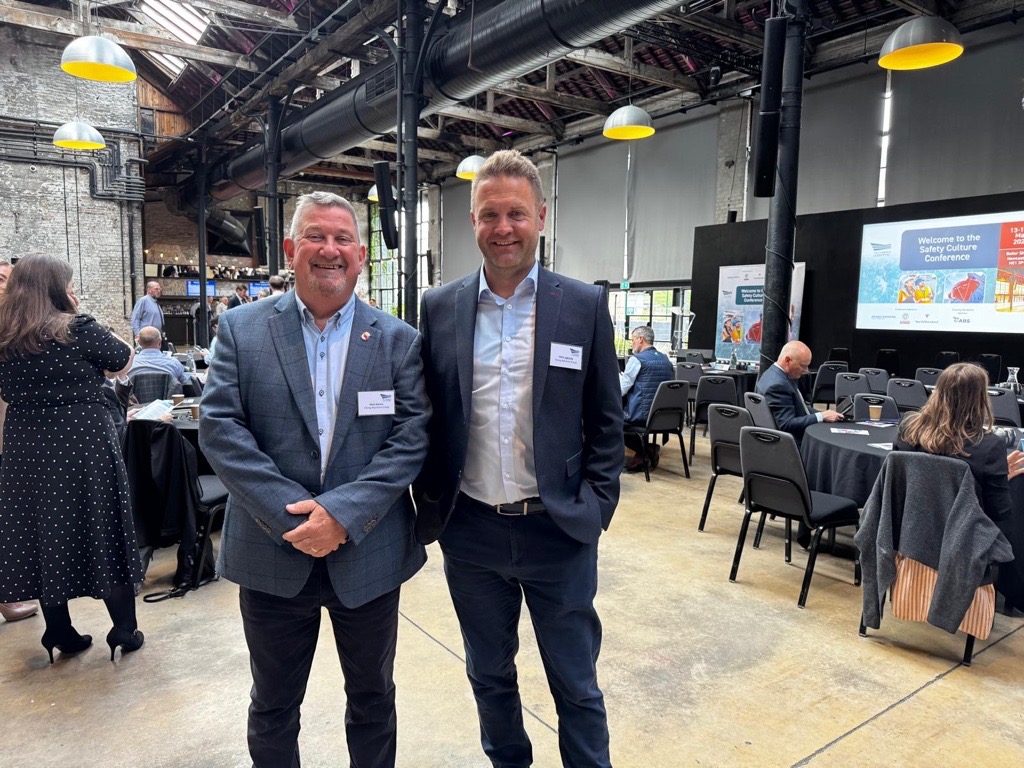 Mark Jaenicke and Matthew Horton attending the Uk Chamber of Shipping Safety Culture Conference