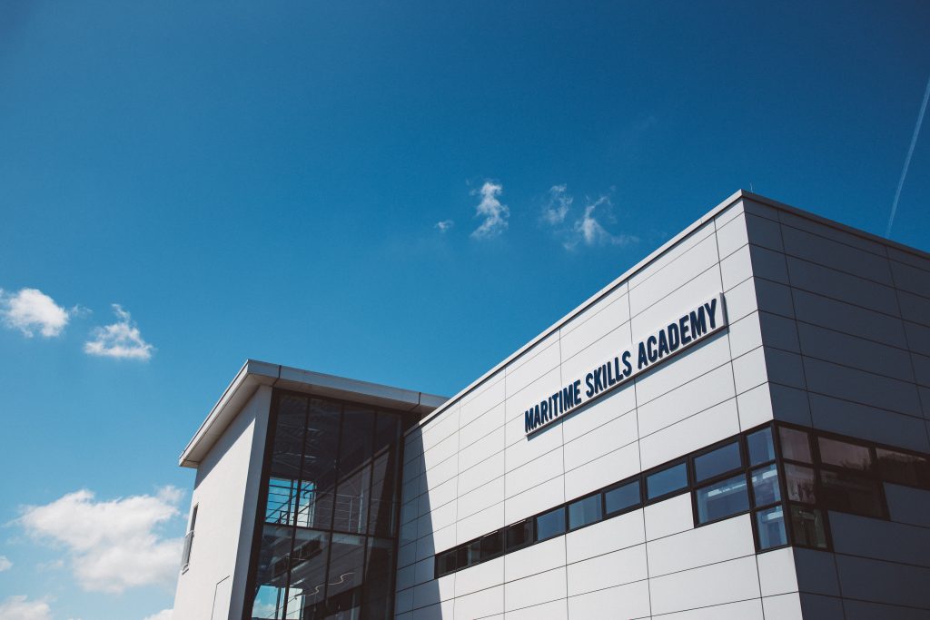 External shot of the Maritime Skills Academy