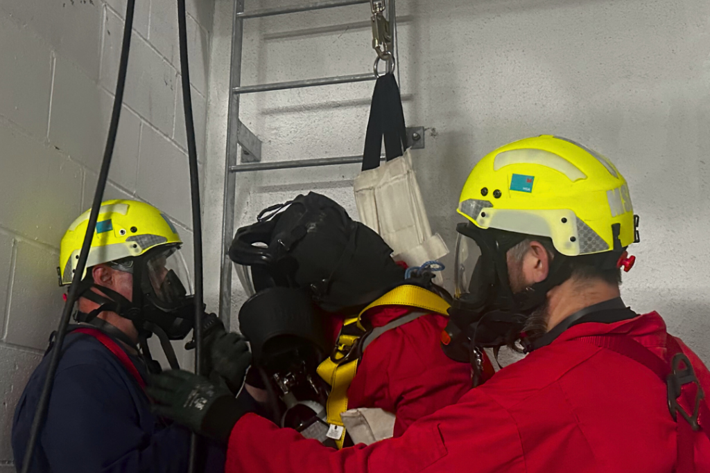 enclosed space delegates extracting a casualty