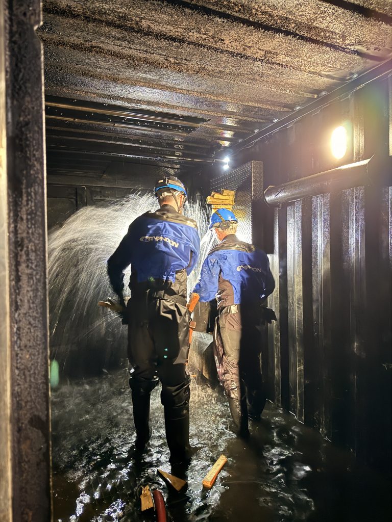 Maritime Damage Control Training at the Maritime Skills Academy in Kent. 